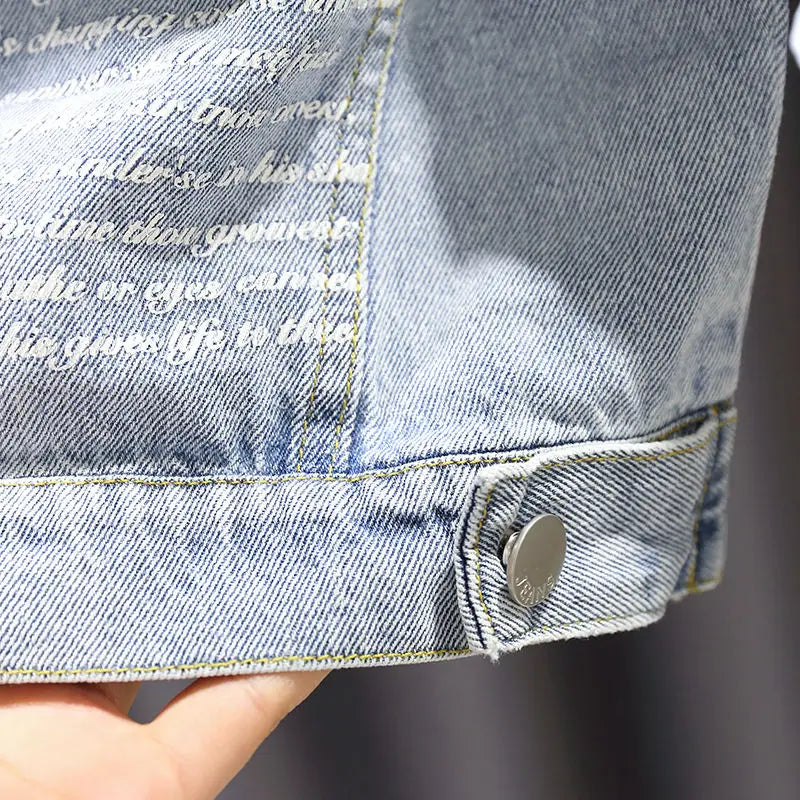 Kids Denim Jackets for Girls Baby New Flower Embroidery Coats Fashion Spring Autumn Children Outwear Ripped Jeans Jackets 1-5Y