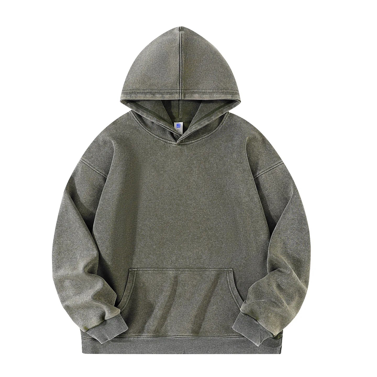 Customized Hoodie High Quality Street Retro Washed Mens Hooded Sweatshirt DIY Your Brand Design Personalized Team Clothing