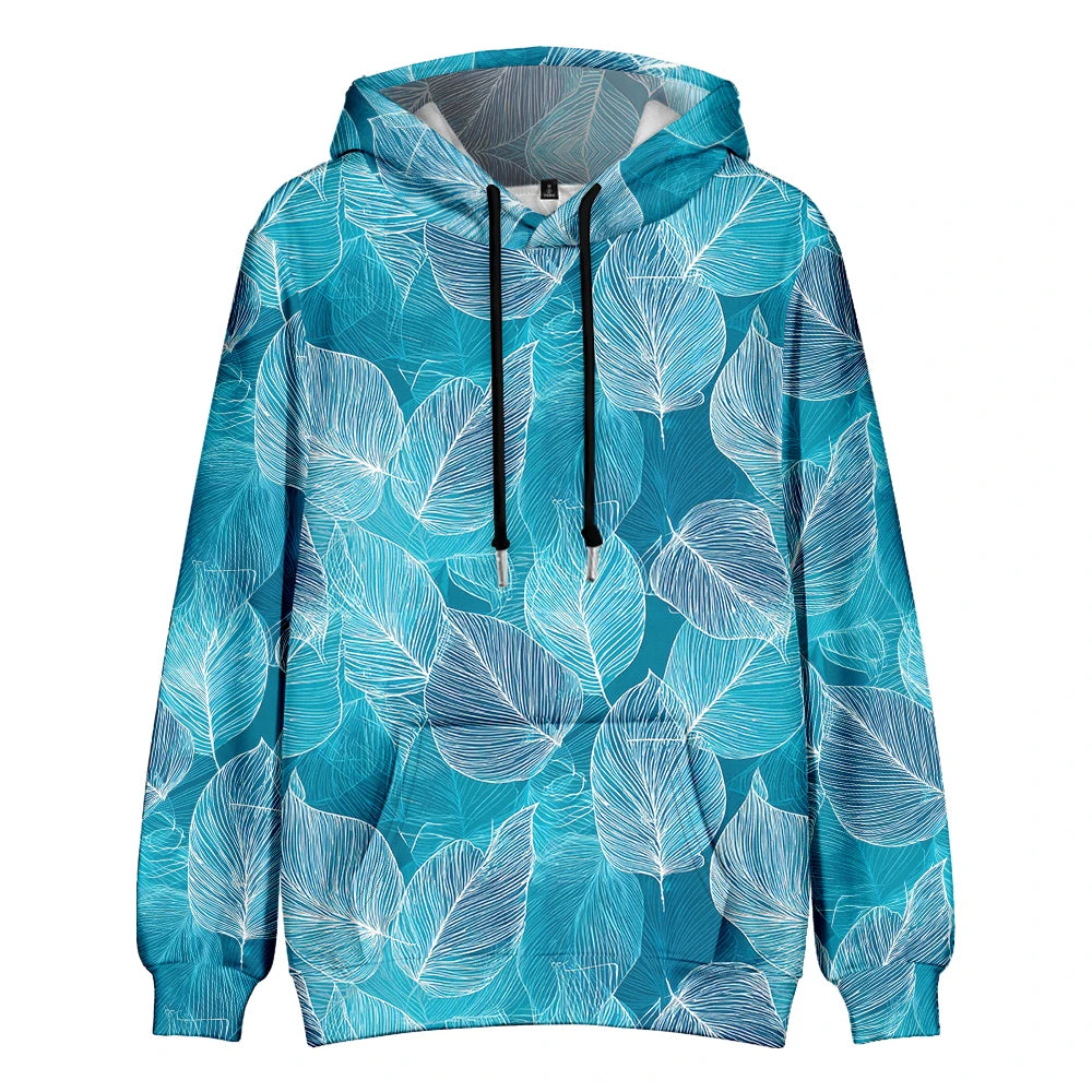 Hawaiian Style Hoodie Boho Chic Tropical Fleece Couple Pullover Hipster Hip Hop Streetwear Cool Pop Pocket Outfits Plus Size