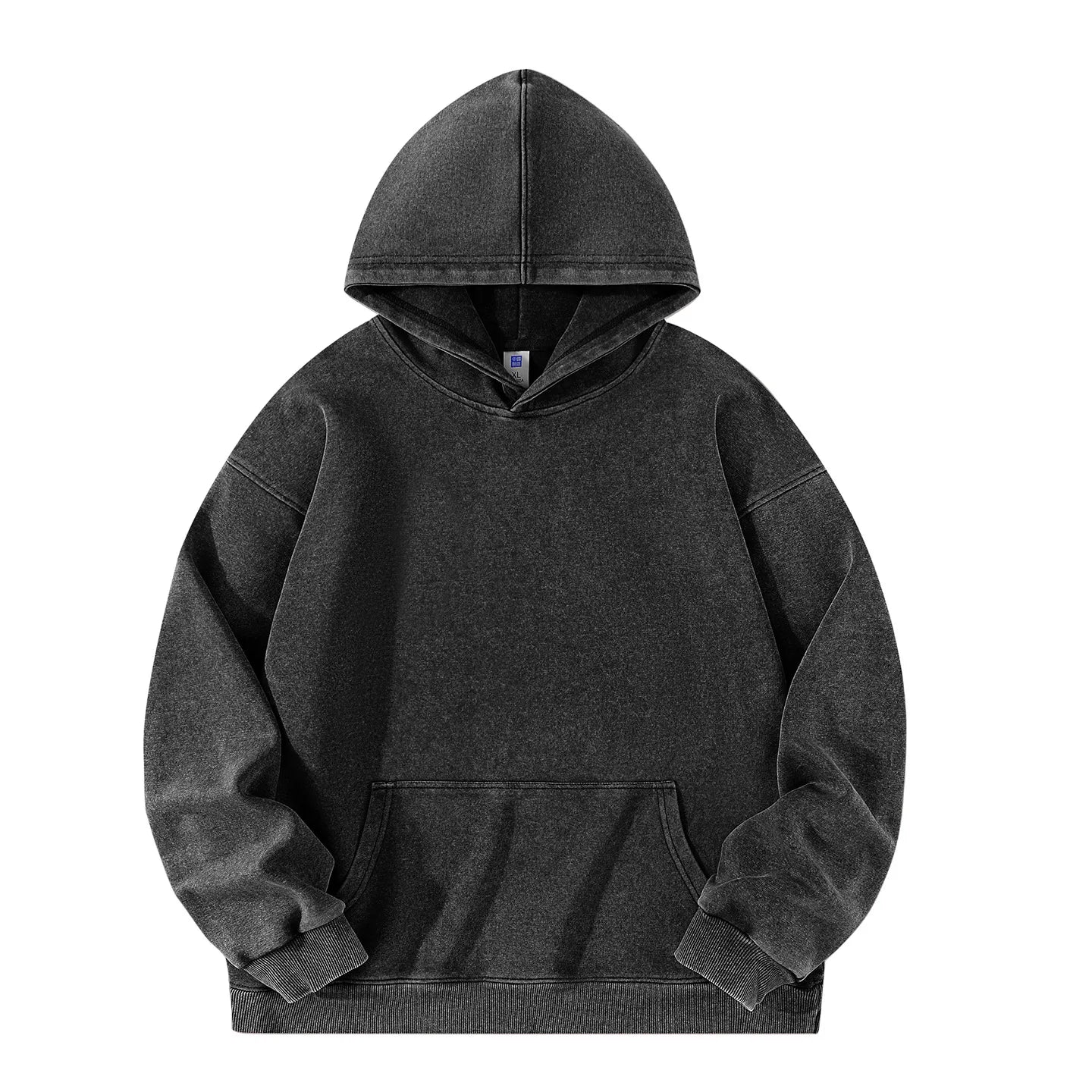 Customized Hoodie High Quality Street Retro Washed Mens Hooded Sweatshirt DIY Your Brand Design Personalized Team Clothing
