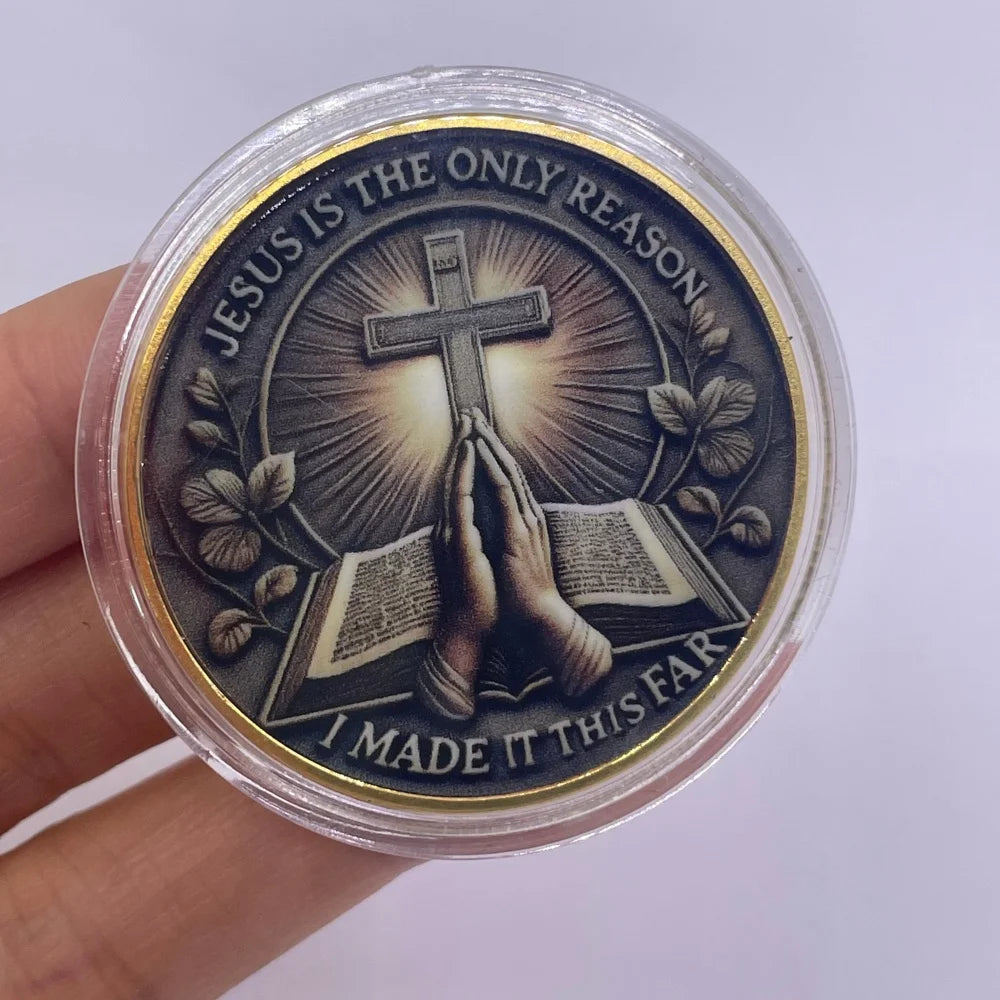 Hot Sale Christian Faith Challenge Gold/Siliver Coins Set Jesus Cross 2025 Limited Edition Collectible Gifts Believers Christmas