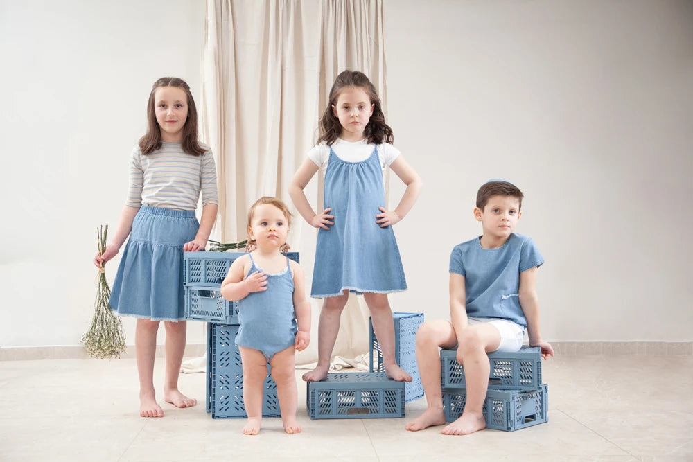 Kids Denim Clothes Casual Cotton Jeans for Boys Girls Toddler Kids Jeans Pants