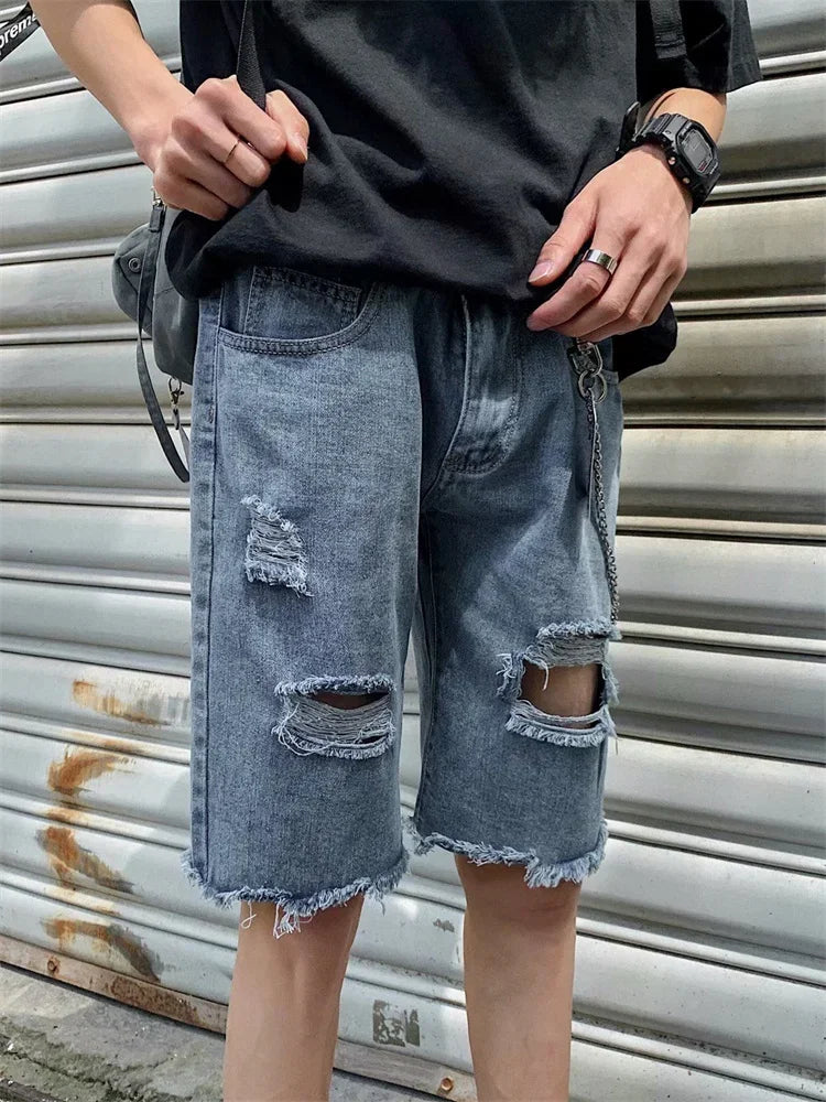 Men Pant Man Jeans High Waist Denim Pants Wide Leg Denim Clothing Blue Jeans Vintage Quality Fashion Straight Pants jeans