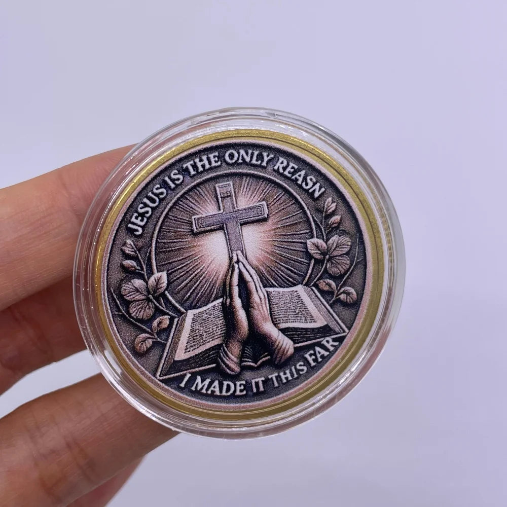 Hot Sale Christian Faith Challenge Gold/Siliver Coins Set Jesus Cross 2025 Limited Edition Collectible Gifts Believers Christmas