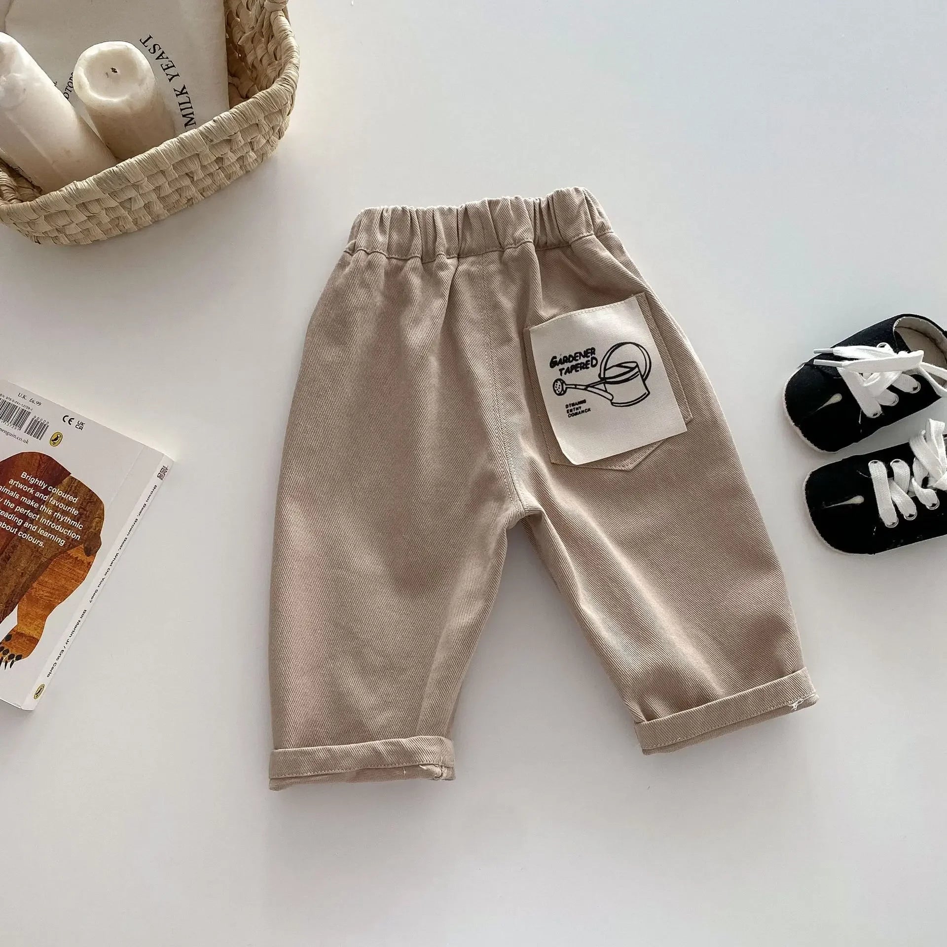 Soft Denim Checkered Jeans for 0 - 5 Year Olds Ideal for Spring & Autumn Fashion Kids Boys and Girl Denim Pants