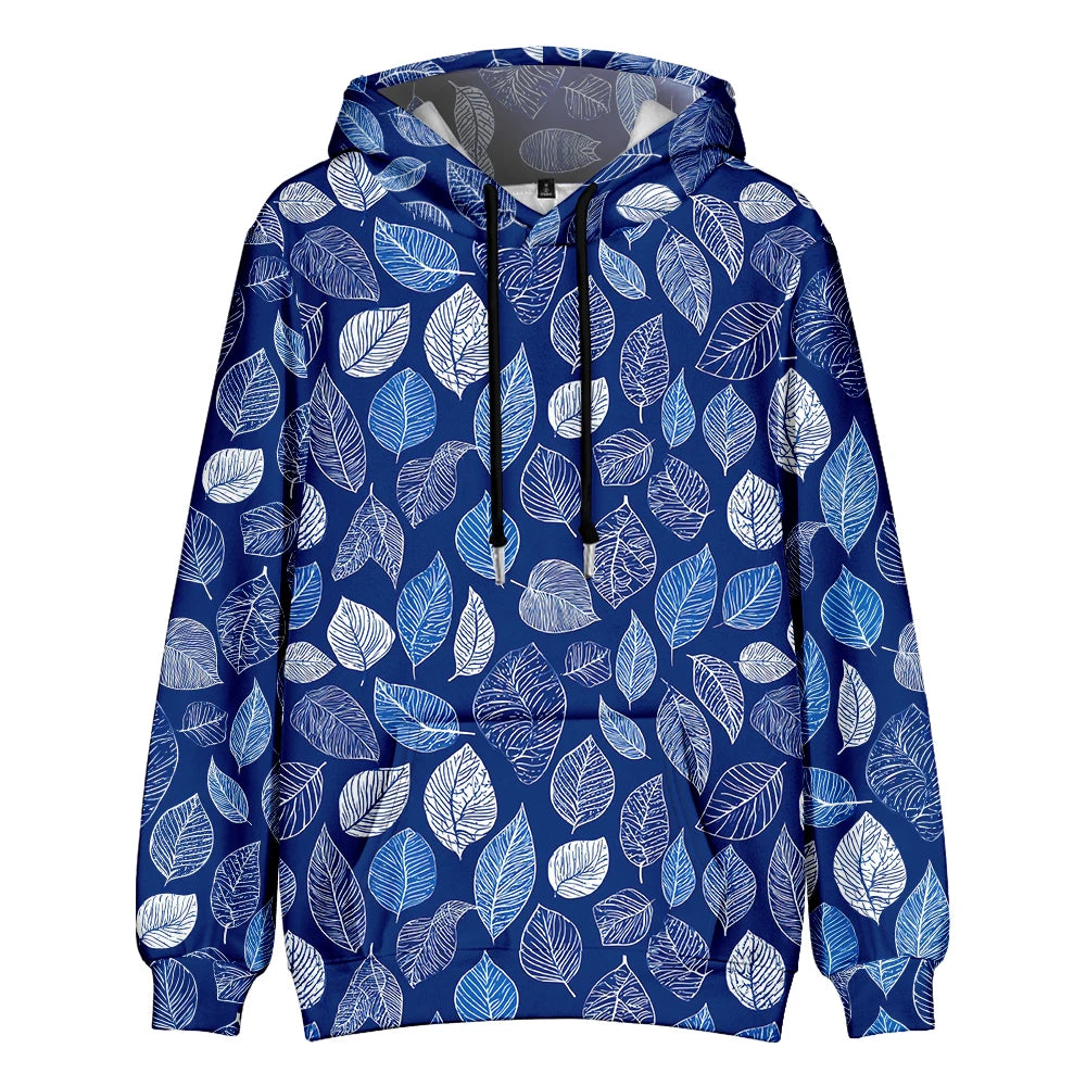 Hawaiian Style Hoodie Boho Chic Tropical Fleece Couple Pullover Hipster Hip Hop Streetwear Cool Pop Pocket Outfits Plus Size