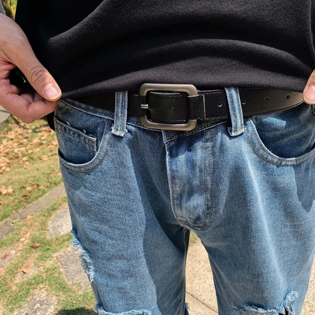 Men Pant Man Jeans High Waist Denim Pants Wide Leg Denim Clothing Blue Jeans Vintage Quality Fashion Straight Pants jeans