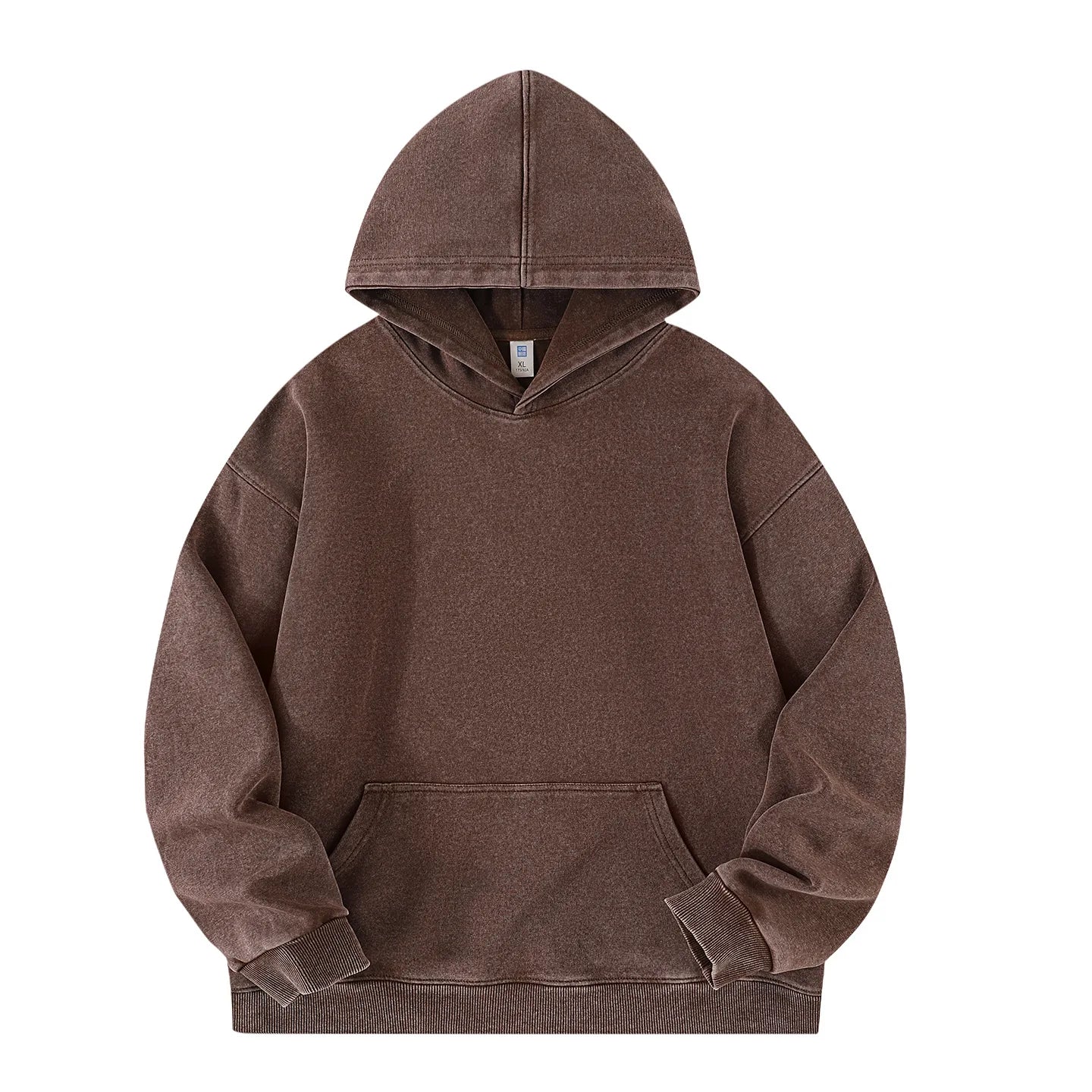 Customized Hoodie High Quality Street Retro Washed Mens Hooded Sweatshirt DIY Your Brand Design Personalized Team Clothing