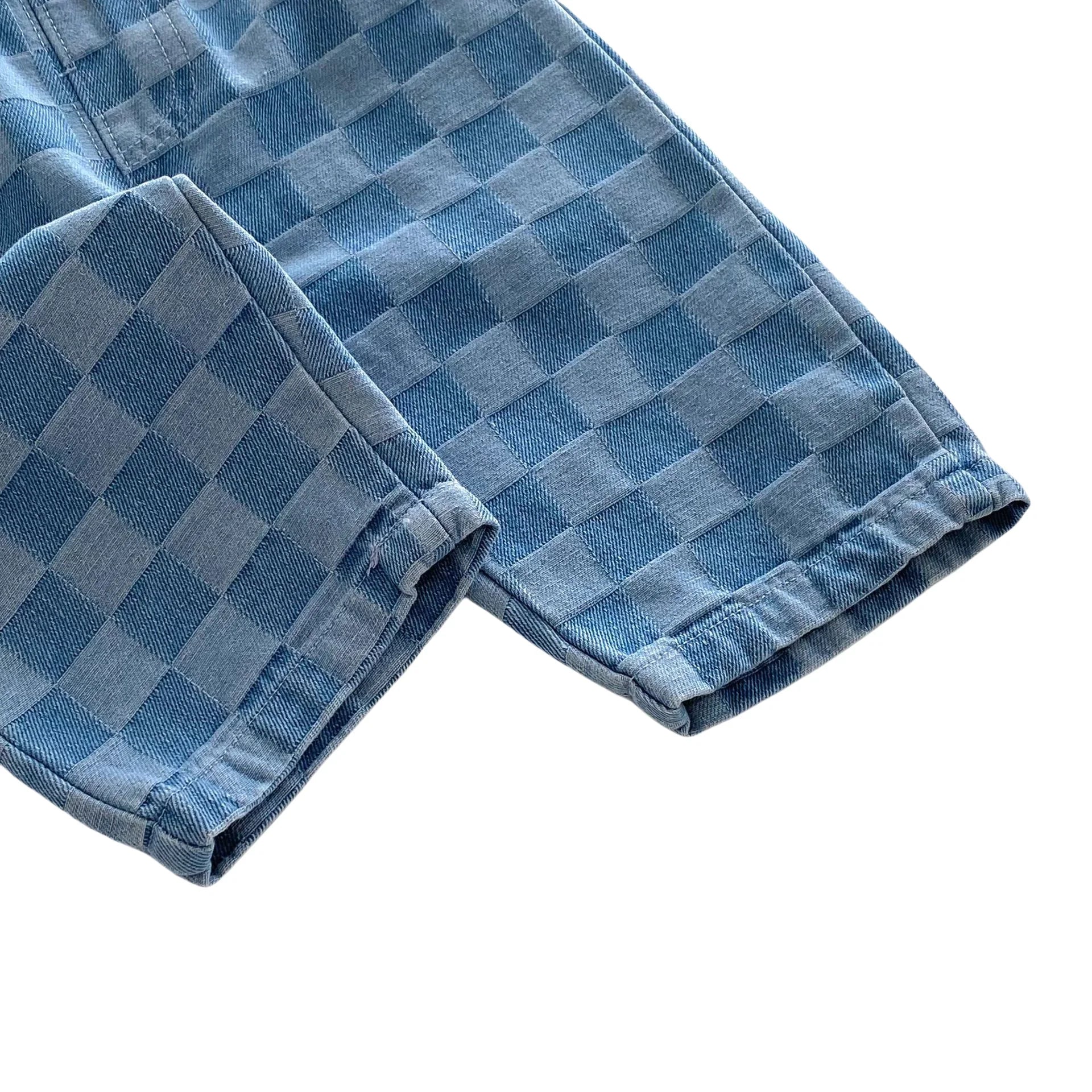 Soft Denim Checkered Jeans for 0 - 5 Year Olds Ideal for Spring & Autumn Fashion Kids Boys and Girl Denim Pants