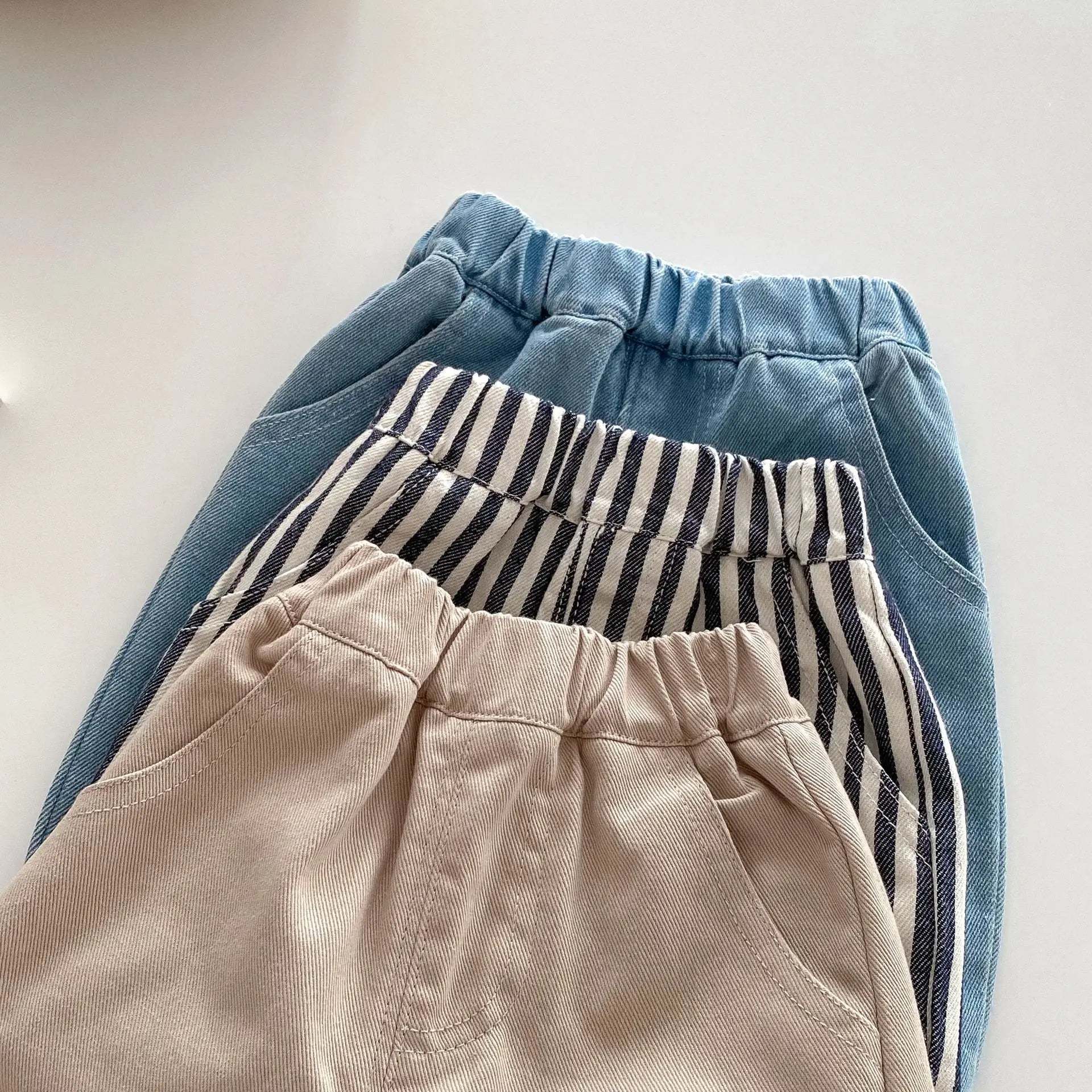 Soft Denim Checkered Jeans for 0 - 5 Year Olds Ideal for Spring & Autumn Fashion Kids Boys and Girl Denim Pants