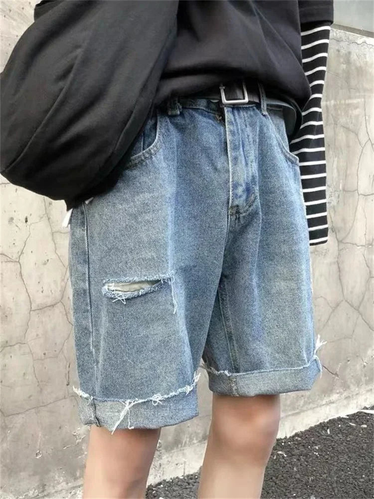 Men Pant Man Jeans High Waist Denim Pants Wide Leg Denim Clothing Blue Jeans Vintage Quality Fashion Straight Pants jeans