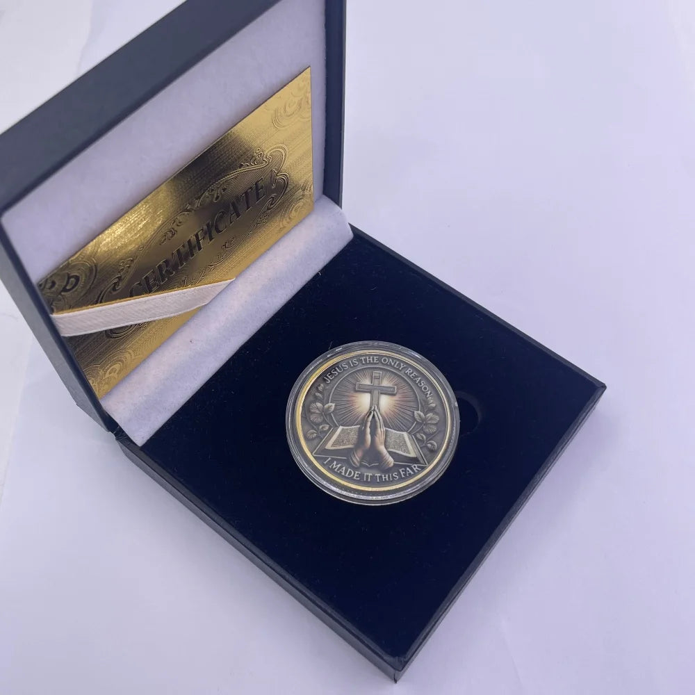 Hot Sale Christian Faith Challenge Gold/Siliver Coins Set Jesus Cross 2025 Limited Edition Collectible Gifts Believers Christmas