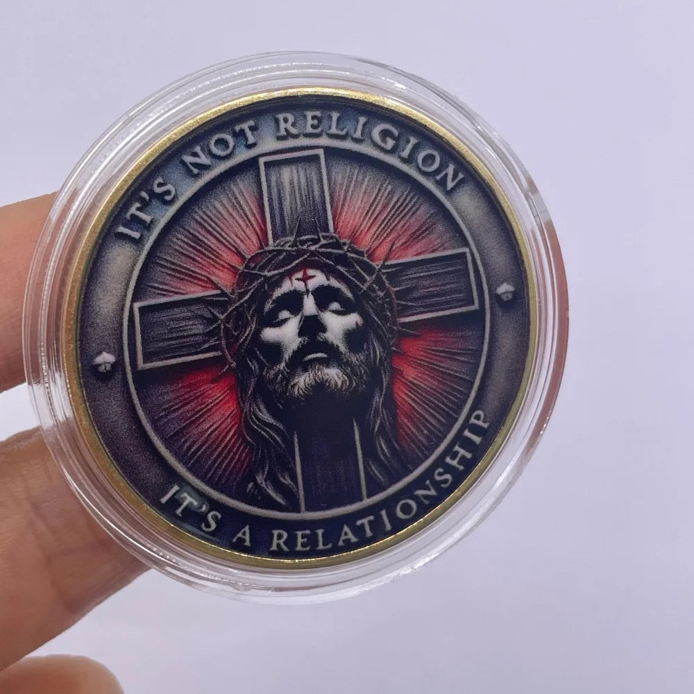 Hot Sale Christian Faith Challenge Gold/Siliver Coins Set Jesus Cross 2025 Limited Edition Collectible Gifts Believers Christmas