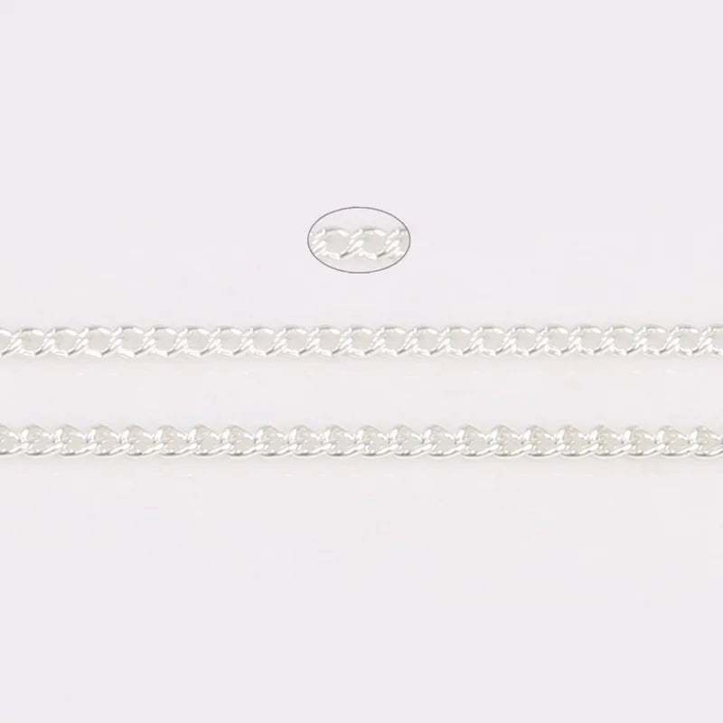5m/lot 3*2mm Rhodium/Silver/Gold/Gunmetal /Antique Bronze Plated Iron Chains Fitting For Make Necklace Bracelet Jewelry Findings