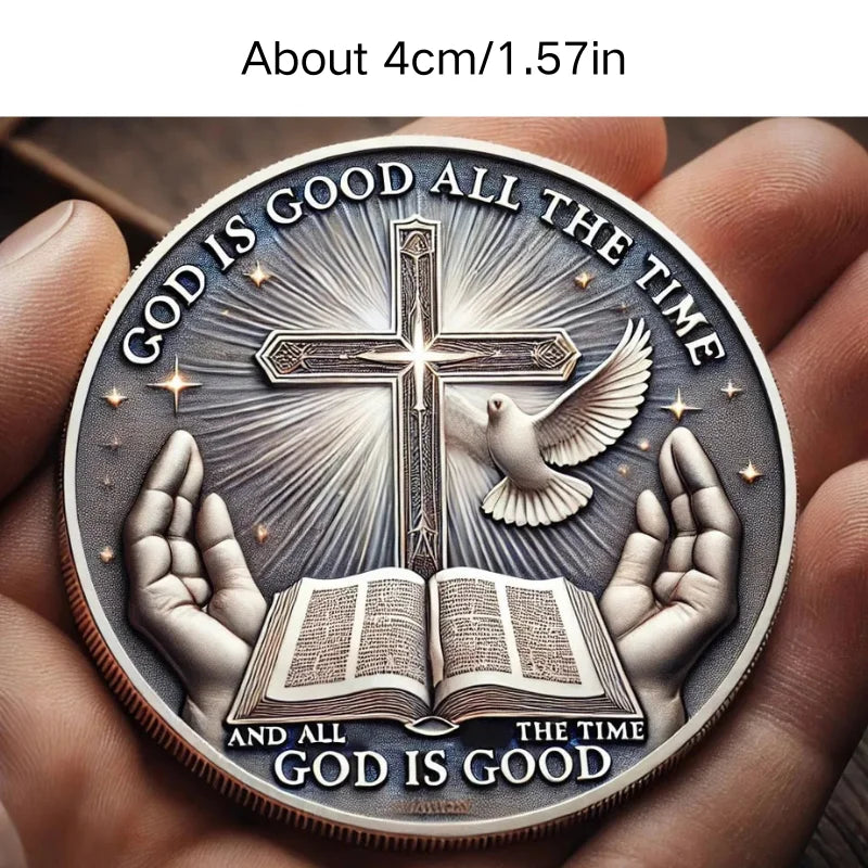 Hot Sale Christian Faith Challenge Gold/Siliver Coins Set Jesus Cross 2025 Limited Edition Collectible Gifts Believers Christmas
