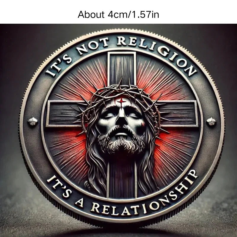 Hot Sale Christian Faith Challenge Gold/Siliver Coins Set Jesus Cross 2025 Limited Edition Collectible Gifts Believers Christmas