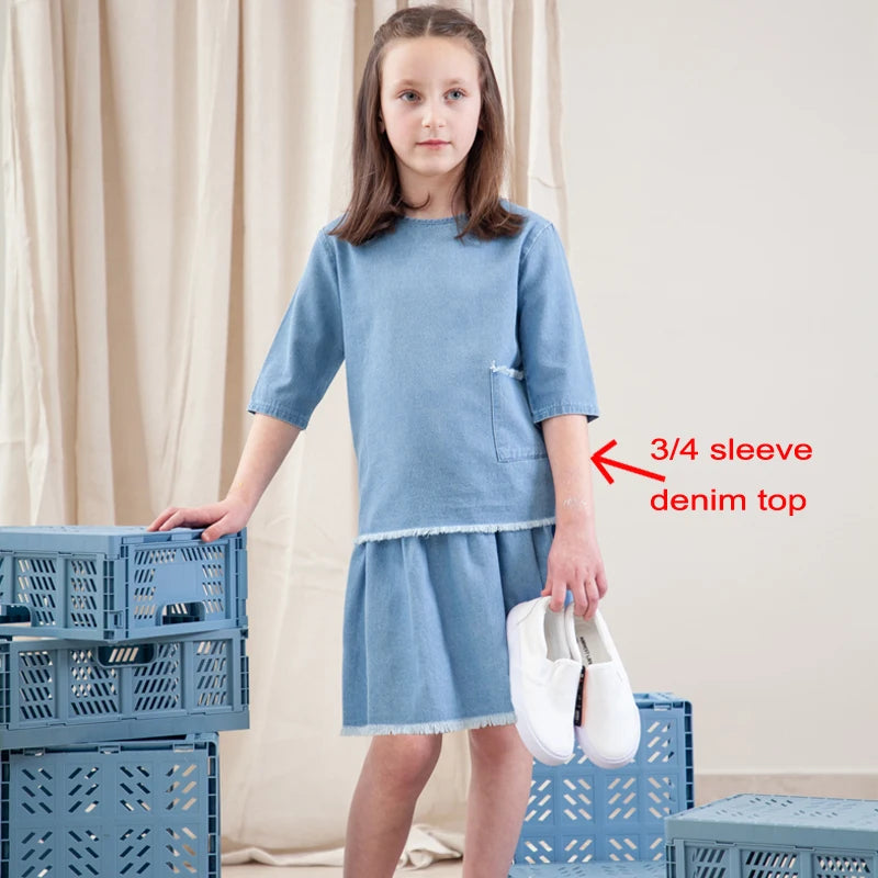 Kids Denim Clothes Casual Cotton Jeans for Boys Girls Toddler Kids Jeans Pants
