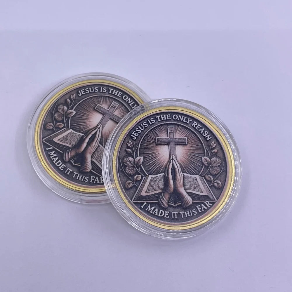 Hot Sale Christian Faith Challenge Gold/Siliver Coins Set Jesus Cross 2025 Limited Edition Collectible Gifts Believers Christmas