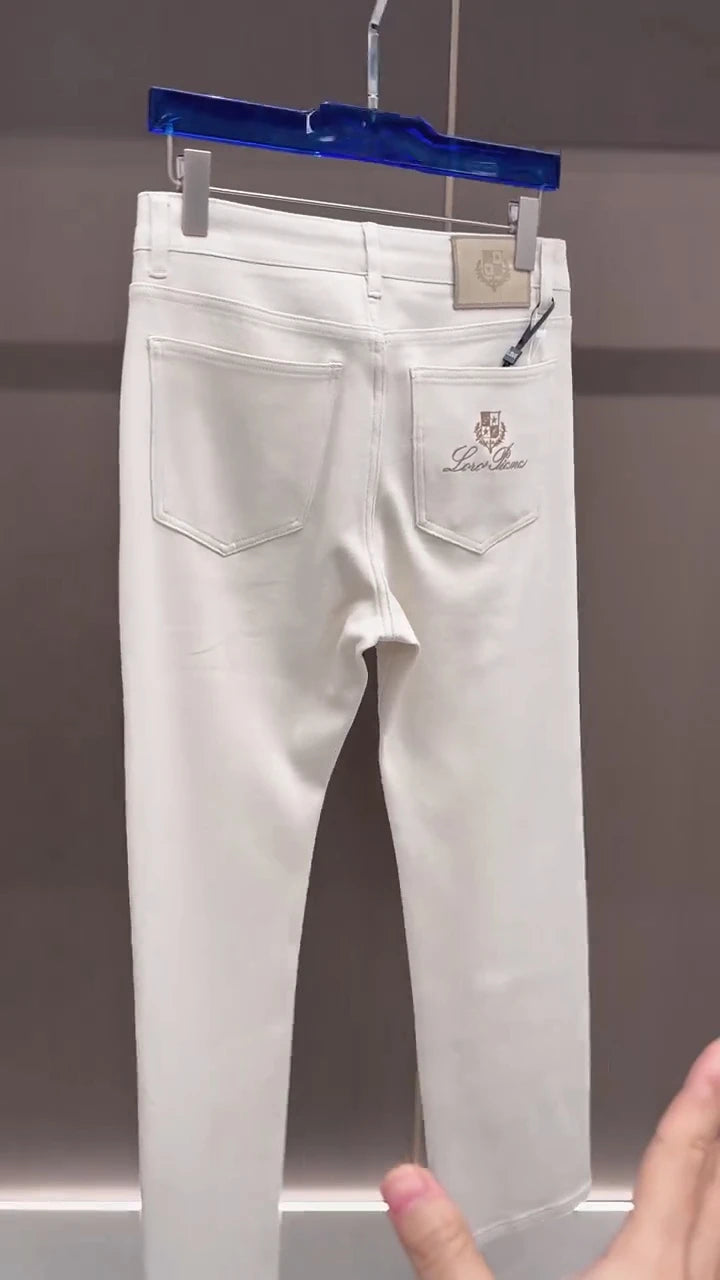 Spring New Men's Denim Jeans Stylish Versatile High Quality Cool Business Casual Washed mid Waist Standard Fit Straight Leg