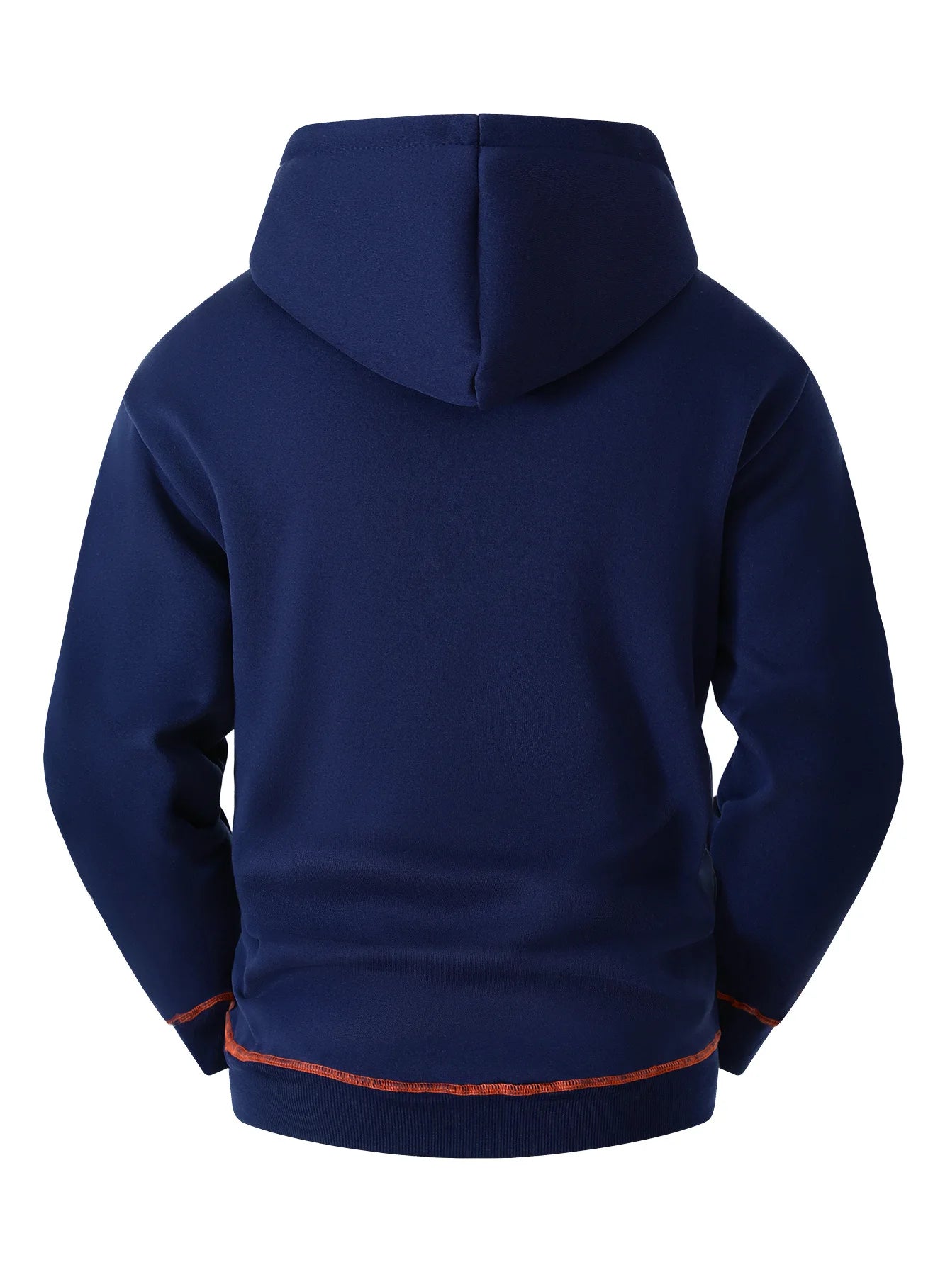 High Street Hoodie Men's Solid Color Chest Two Pocket Zipper Long Sleeve Loose Jacket Jacket Casual Hoodie Y2K