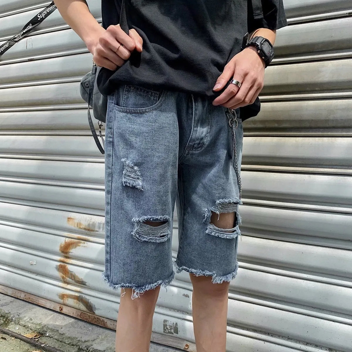 Men Pant Man Jeans High Waist Denim Pants Wide Leg Denim Clothing Blue Jeans Vintage Quality Fashion Straight Pants jeans