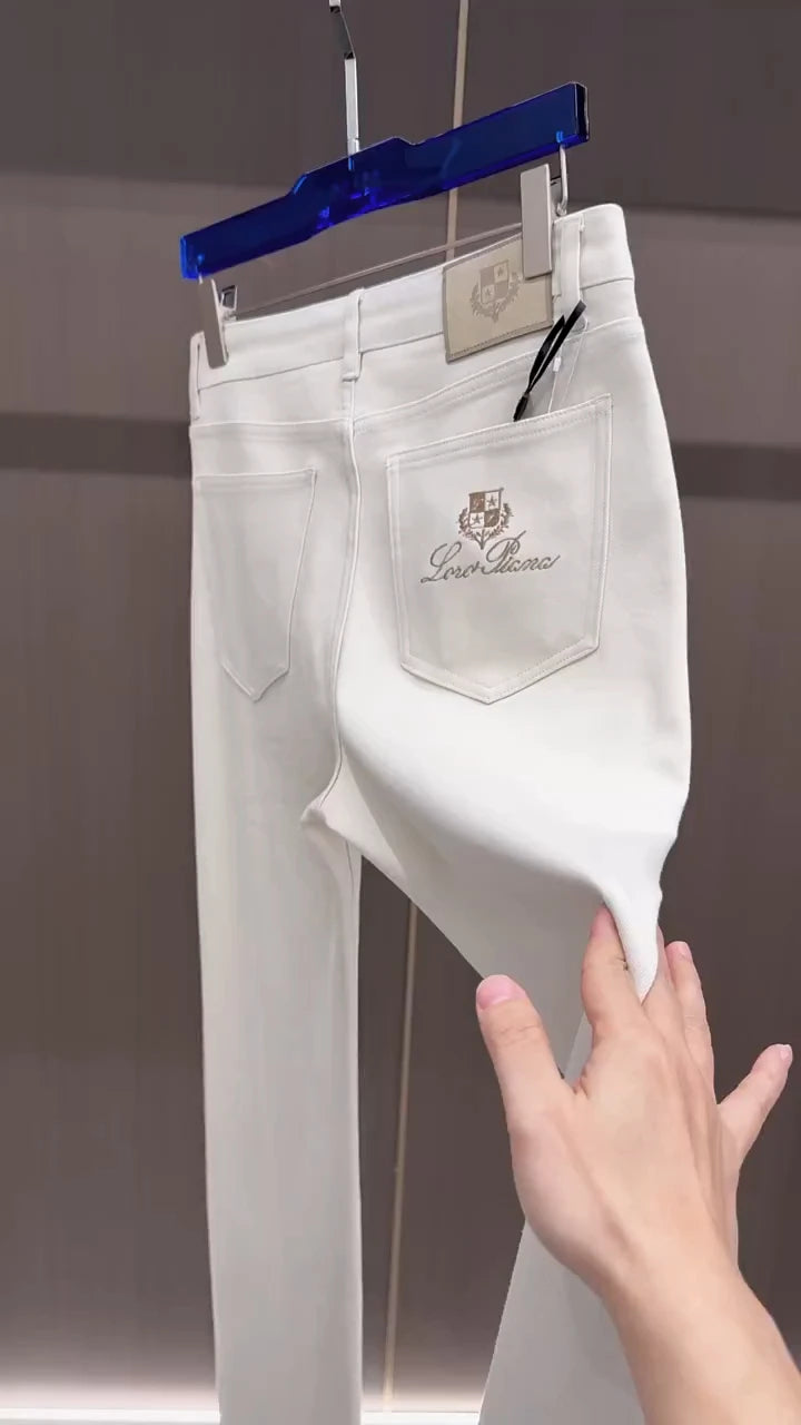 Spring New Men's Denim Jeans Stylish Versatile High Quality Cool Business Casual Washed mid Waist Standard Fit Straight Leg