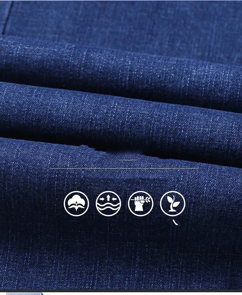 Men's Soft Straight Denim Pants 2025 Autumn Classic Business Black Biker Jeans Overalls Masculino Pantalone Hombre Mannen Homme