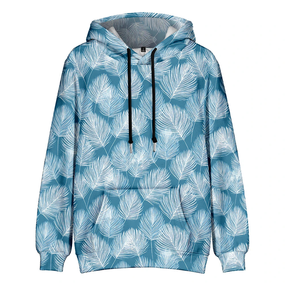 Hawaiian Style Hoodie Boho Chic Tropical Fleece Couple Pullover Hipster Hip Hop Streetwear Cool Pop Pocket Outfits Plus Size