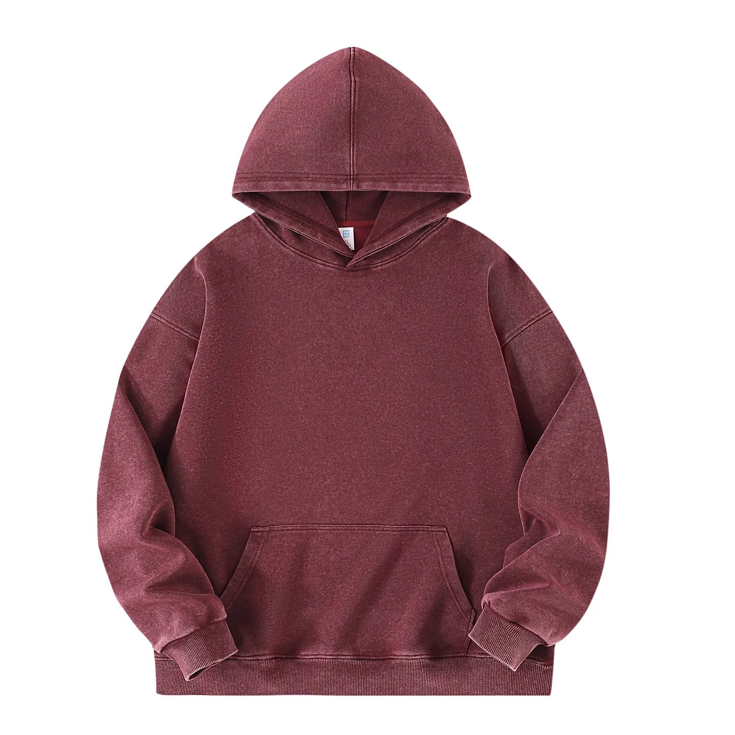Customized Hoodie High Quality Street Retro Washed Mens Hooded Sweatshirt DIY Your Brand Design Personalized Team Clothing