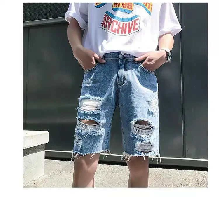 Men Pant Man Jeans High Waist Denim Pants Wide Leg Denim Clothing Blue Jeans Vintage Quality Fashion Straight Pants jeans