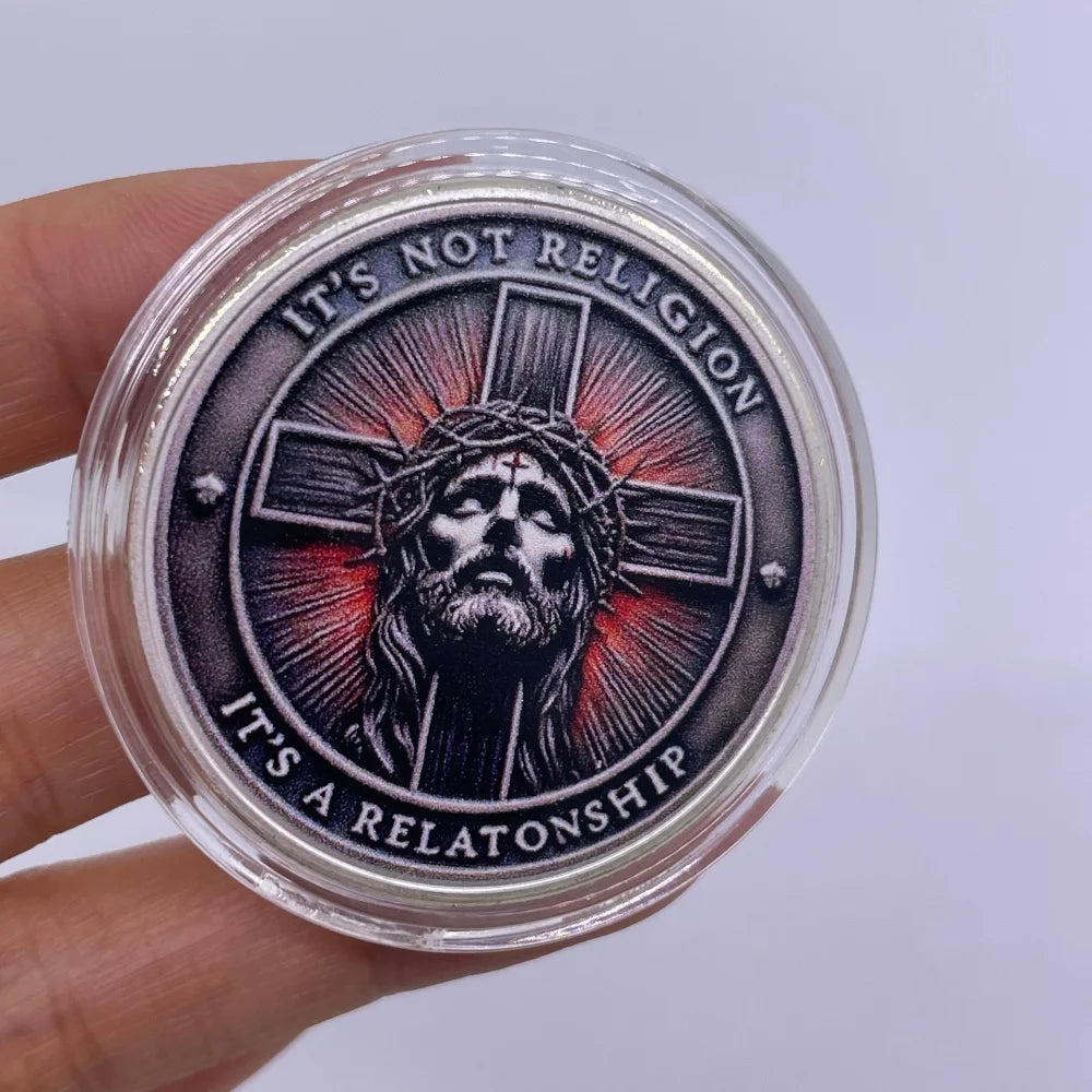 Hot Sale Christian Faith Challenge Gold/Siliver Coins Set Jesus Cross 2025 Limited Edition Collectible Gifts Believers Christmas